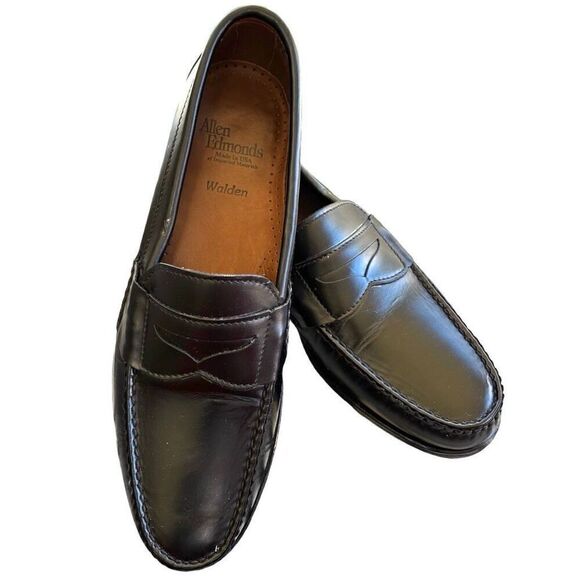 Allen Edmonds Walden Penny Loafer Dress Shoes Men’s Size 10 2A Black Leather main image 6